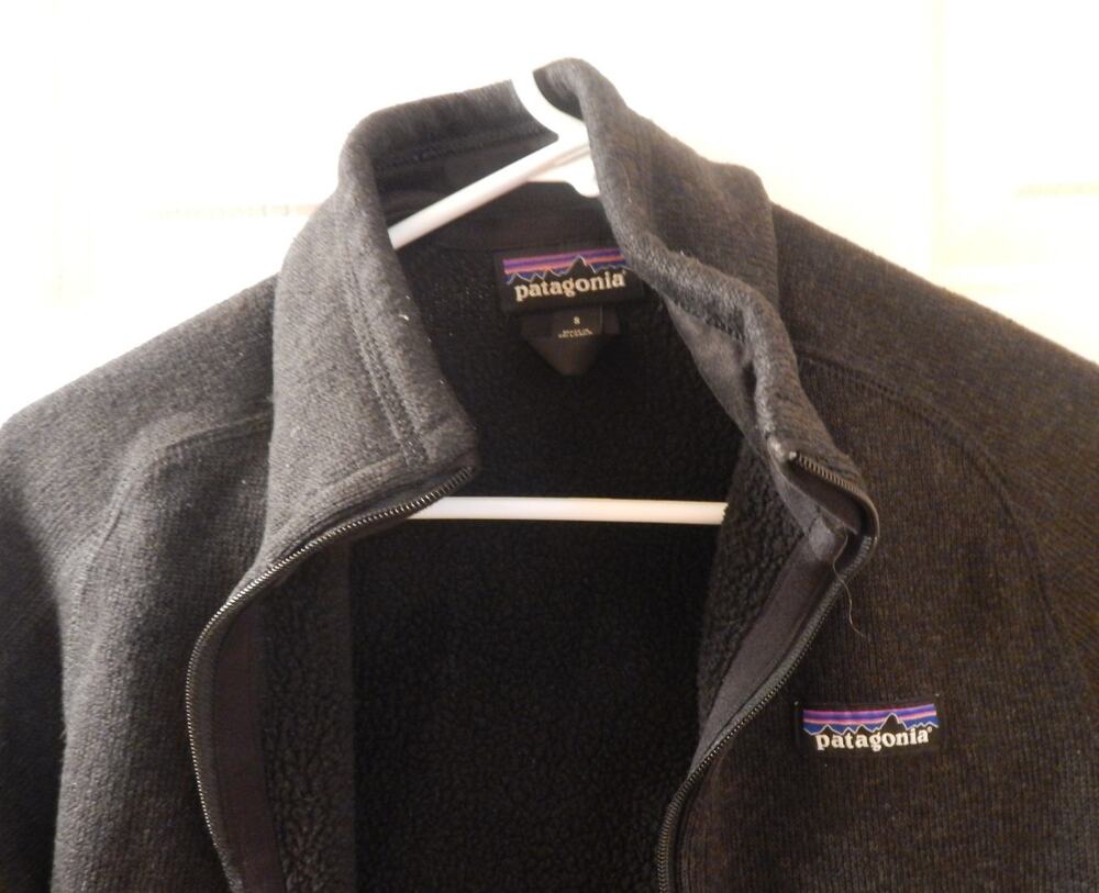 Patagonia Jacket Womens S Black Better Fleece Full Zip Stand Pockets Gorpcore